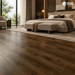 Timber Brown SPC flooring installed in a premium interior – MWF-HPB-101