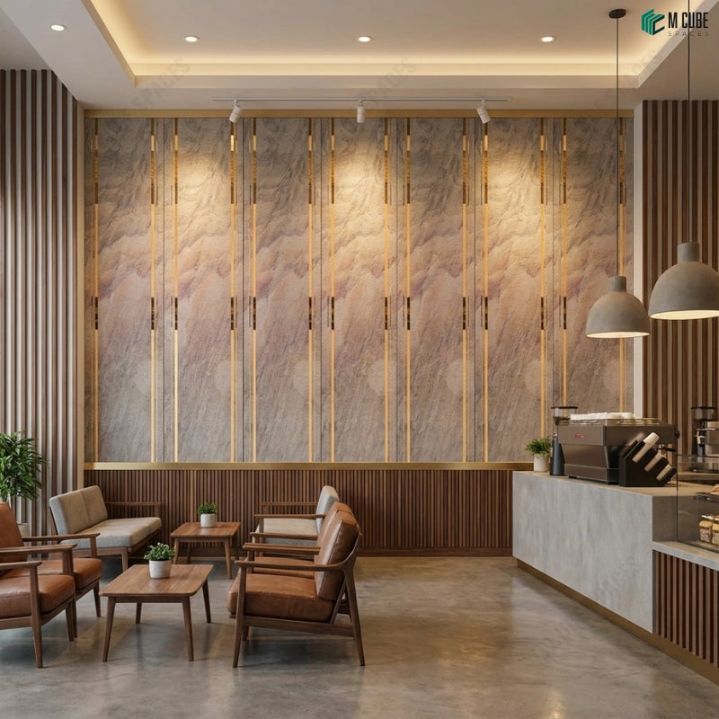 Hospitality Dining Space with Stonecraft Feature Wall