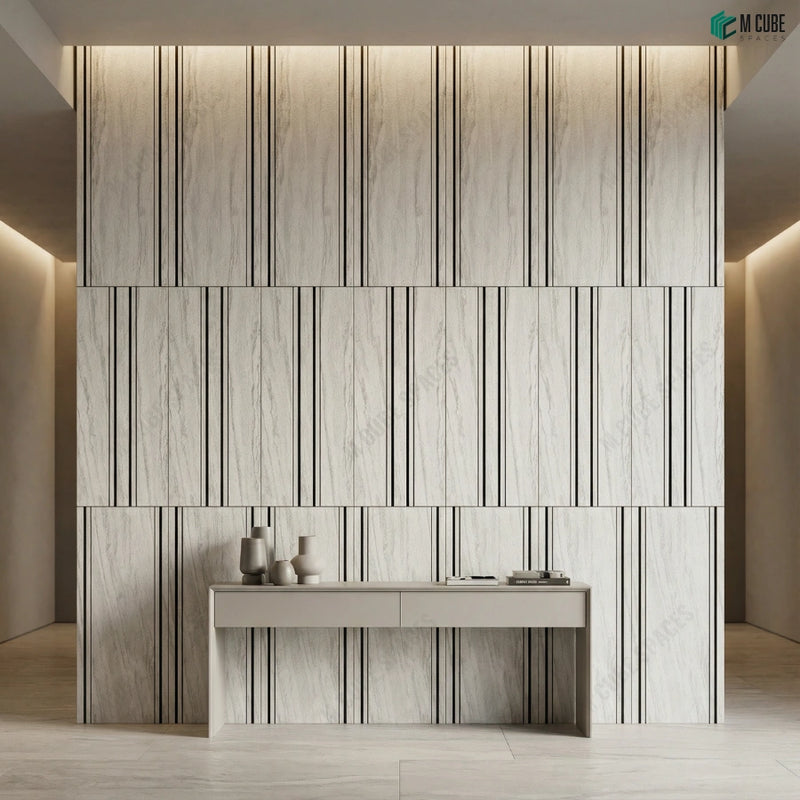 Marble Textured Wall Panels for Minimal Architectural Interiors