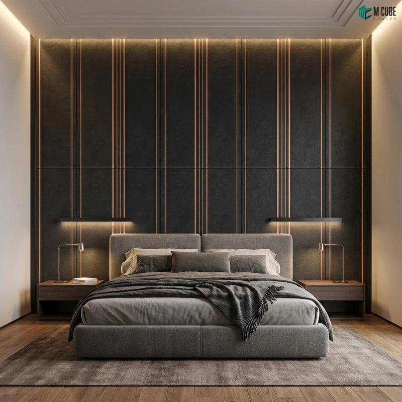 StoneCraft Wall Panels for Luxury Bedroom Feature Wall