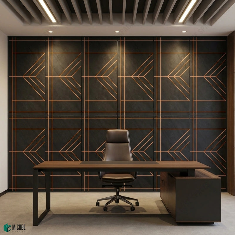 Executive Office Feature Wall with StoneCraft Panels