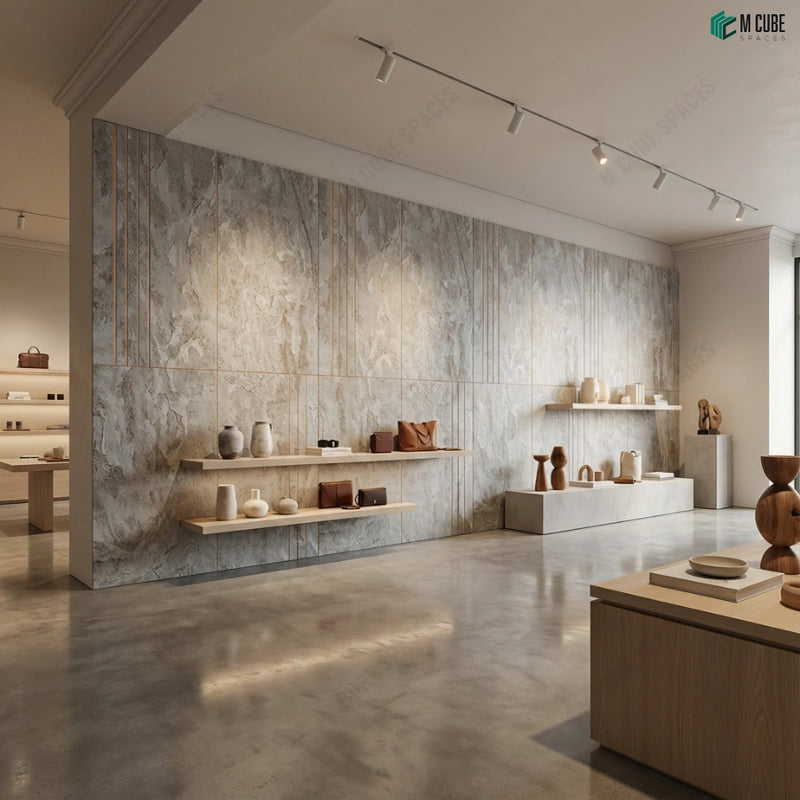 Boutique Retail Wall Using Stone Panels