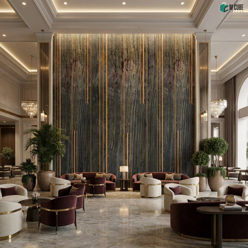 Stone Wall Panels for Grand Hotel and Lobby Interiors
