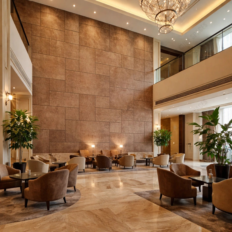 Warm Stone Decorative Wall Panels for Luxury Lounge Spaces